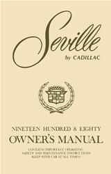Bishko Factory OEM Owner's Manuals and User Guides for 1980 SEVILLE - 6402