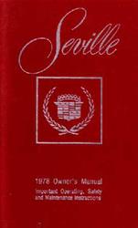 Bishko Factory OEM Owner's Manuals and User Guides for 1978 SEVILLE - 6404
