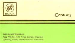 Bishko Factory OEM Owner's Manuals and User Guides for 1983 CENTURY - 6449