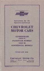 Bishko Factory OEM Owner's Manuals and User Guides for 1932 CONFEDERATE - 6473