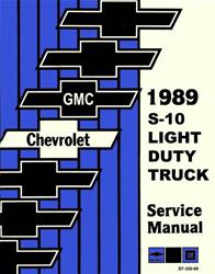Bishko Factory OEM Service Manuals for 1989 S10, S10 BLAZER - 6734