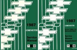 Bishko Factory OEM Service Manuals for 1987 CHEVETTE - 6779