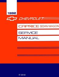 Bishko Factory OEM Service Manuals for 1992 CAPRICE - 6825