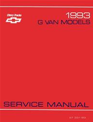 Bishko Factory OEM Service Manuals for 1993 G10, G20, G30 - 6827