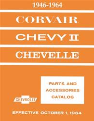 Bishko Factory OEM Part Lists and Illustrations for 1964 CHEVELLE, 1962-1964 CHEVY II, 1960-1964 CORVAIR - 683