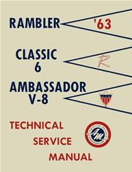 Bishko Factory OEM Service Manuals for 1963 AMBASSADOR, CLASSIC - 7100