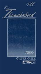 Bishko Factory OEM Owner's Manuals and User Guides for 1988 THUNDERBIRD - 7246
