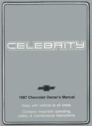 Bishko Factory OEM Owner's Manuals and User Guides for 1987 CELEBRITY - 7265