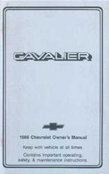 Bishko Factory OEM Owner's Manuals and User Guides for 1986 CAVALIER - 7283