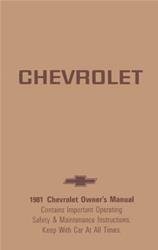 Bishko Factory OEM Owner's Manuals and User Guides for 1981 CAPRICE, IMPALA - 7360