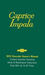 Bishko Factory OEM Owner's Manuals and User Guides for 1979 CAPRICE, IMPALA - 7406