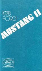 Bishko Factory OEM Owner's Manuals and User Guides for 1978 MUSTANG II - 7423