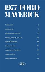 Bishko Factory OEM Owner's Manuals and User Guides for 1977 MAVERICK - 7437