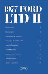 Bishko Factory OEM Owner's Manuals and User Guides for 1977 LTD II - 7439