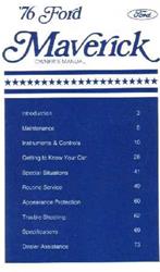 Bishko Factory OEM Owner's Manuals and User Guides for 1976 MAVERICK - 7459