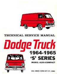 Bishko Factory OEM Service Manuals for 1964-1965 A100 - 7520
