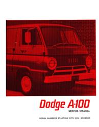 Bishko Factory OEM Service Manuals for 1967 A108 VAN, P100 VAN - 7555