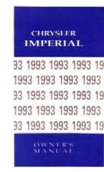 Bishko Factory OEM Owner's Manuals and User Guides for 1993 IMPERIAL - 7859