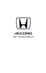 Bishko Factory OEM Owner's Manuals and User Guides for 1991 ACCORD - 7871
