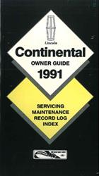 Bishko Factory OEM Owner's Manuals and User Guides for 1991 CONTINENTAL - 7876