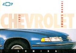 Bishko Factory OEM Owner's Manuals and User Guides for 1992 LUMINA - 7889
