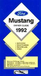 Bishko Factory OEM Owner's Manuals and User Guides for 1992 MUSTANG - 7896