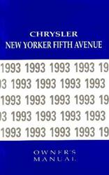 Bishko Factory OEM Owner's Manuals and User Guides for 1993 NEW YORKER - 7913