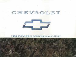 Bishko Factory OEM Owner's Manuals and User Guides for 1994 CAMARO - 7941
