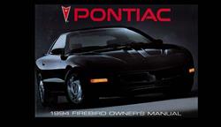 Bishko Factory OEM Owner's Manuals and User Guides for 1994 FIREBIRD - 7973