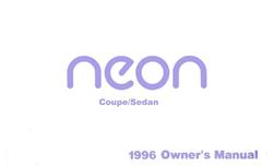 Bishko Factory OEM Owner's Manuals and User Guides for 1996 NEON - 8029