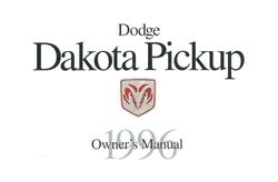 Bishko Factory OEM Owner's Manuals and User Guides for 1996 DAKOTA - 8035