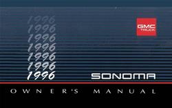 Bishko Factory OEM Owner's Manuals and User Guides for 1996 SONOMA - 8038