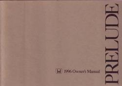 Bishko Factory OEM Owner's Manuals and User Guides for 1996 PRELUDE - 8040