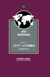 Bishko Factory OEM Owner's Manuals and User Guides for 1997 MUSTANG - 8067
