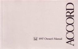 Bishko Factory OEM Owner's Manuals and User Guides for 1997 ACCORD - 8075