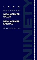 Bishko Factory OEM Owner's Manuals and User Guides for 1990 NEW YORKER - 8109