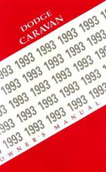 Bishko Factory OEM Owner's Manuals and User Guides for 1993 CARAVAN - 8182