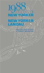 Bishko Factory OEM Owner's Manuals and User Guides for 1988 NEW YORKER - 8206