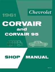 Bishko Factory OEM Service Manuals for 1961 CORVAIR - 8288