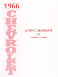 Bishko Factory OEM Wiring Diagrams and Schematics for 1966 BEL AIR, CAPRICE, IMPALA - 8309
