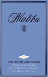 Bishko Factory OEM Owner's Manuals and User Guides for 1980 MALIBU - 8413