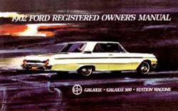 Bishko Factory OEM Owner's Manuals and User Guides for 1962 GALAXIE - 8474