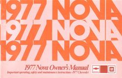 Bishko Factory OEM Owner's Manuals and User Guides for 1977 NOVA - 8477