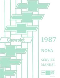 Bishko Factory OEM Service Manuals for 1987 NOVA - 855