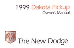 Bishko Factory OEM Owner's Manuals and User Guides for 1999 DAKOTA - 8731