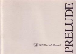 Bishko Factory OEM Owner's Manuals and User Guides for 1999 PRELUDE - 8737