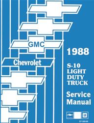 Bishko Factory OEM Service Manuals for 1988 S10, S10 BLAZER - 8912