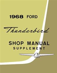 Bishko Factory OEM Service Manuals for 1968 THUNDERBIRD - 8917