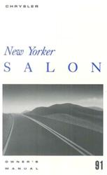 Bishko Factory OEM Owner's Manuals and User Guides for 1991 NEW YORKER - 8961