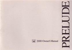 Bishko Factory OEM Owner's Manuals and User Guides for 2000 PRELUDE - 8993